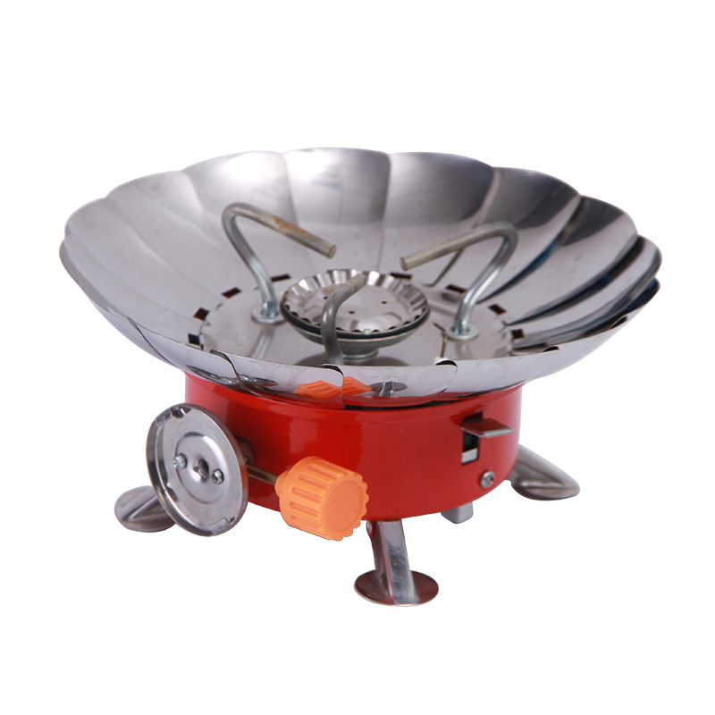 ပြင်ပလေဝင်လေထွက်မှန်သော Stainless Mini Camping မီးဖို