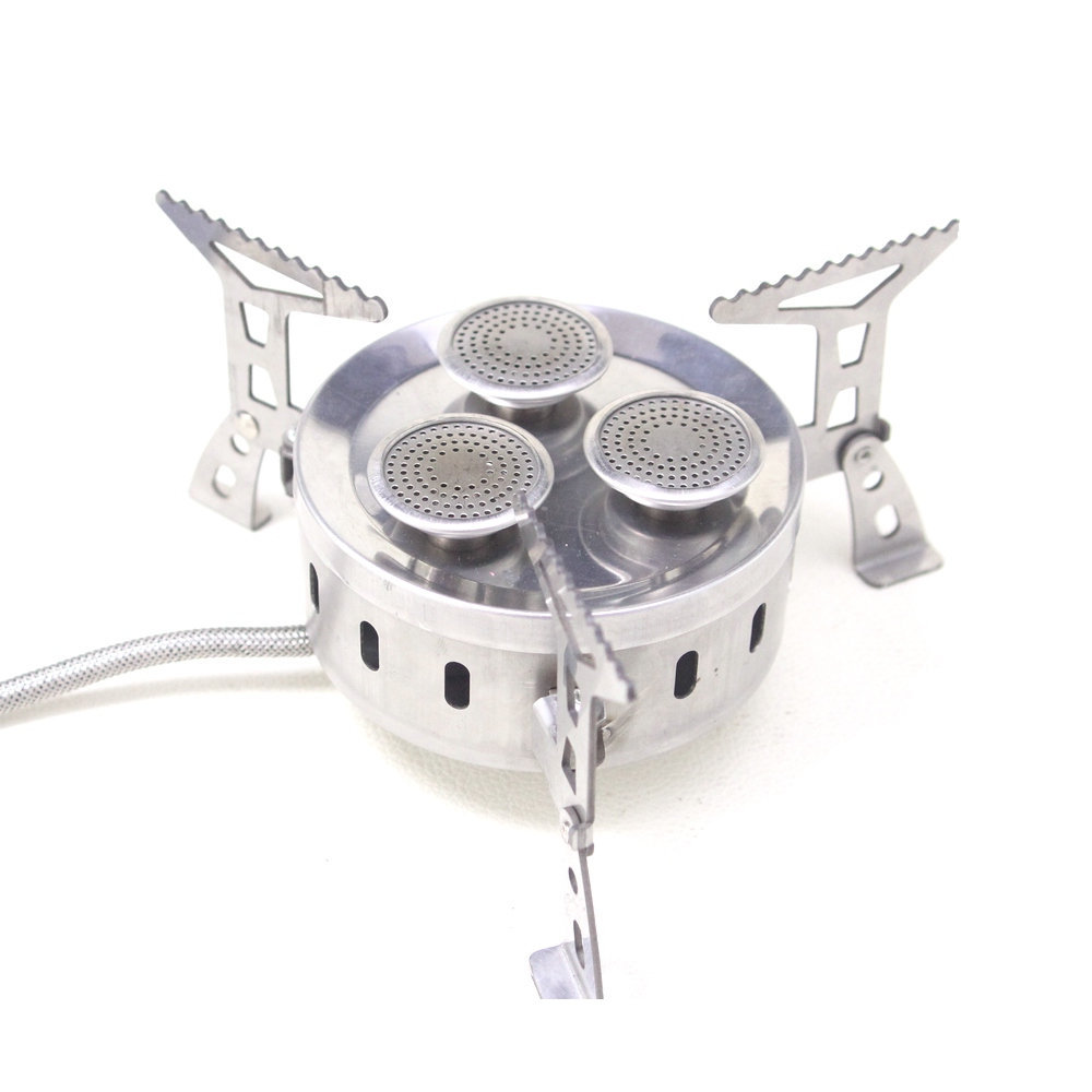 Stainless Steel Portable 3 Burners ပြင်ပဓာတ်ငွေ့မီးဖို